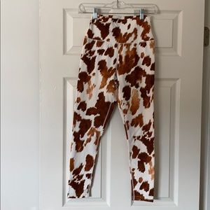 WeWoreWhat M cowhide high waist leggings